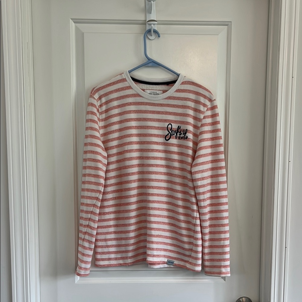 Only & Sons striped graphic sweatshirt size small